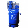 Quincy Reciprocating Air Compressor - 5 HP, 460 Volt, 3 Phase, 80-Gallon Vertical