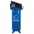 Quincy Single-Stage Air Compressor - 3.5 HP, 220 Volt, 60-Gallon Vertical Tank